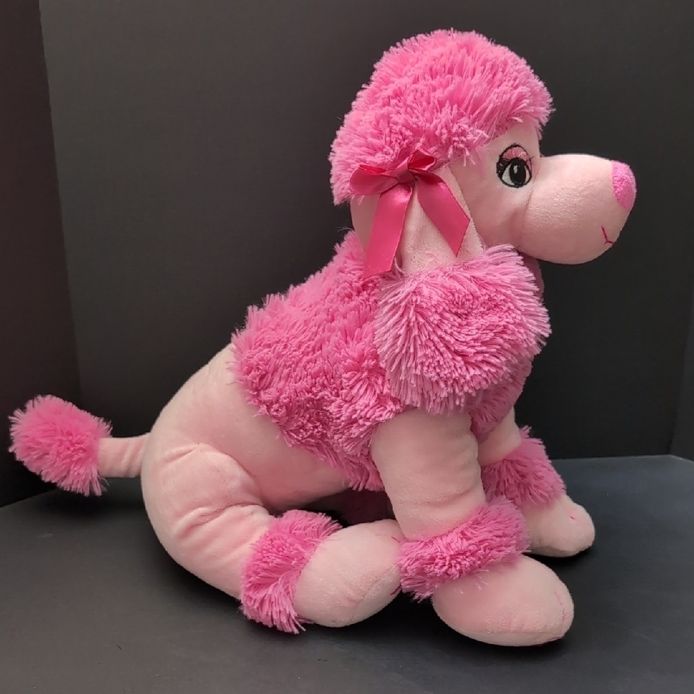 Teddy Mountain Pink Poodle Soft Plush Stuffed toy.